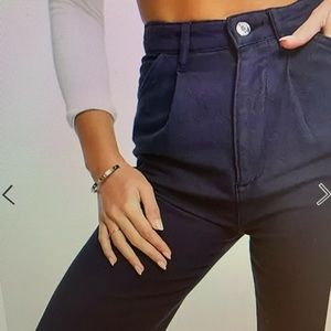 ASOS design, tall, relaxed, dad pants in baby cheesecloth.